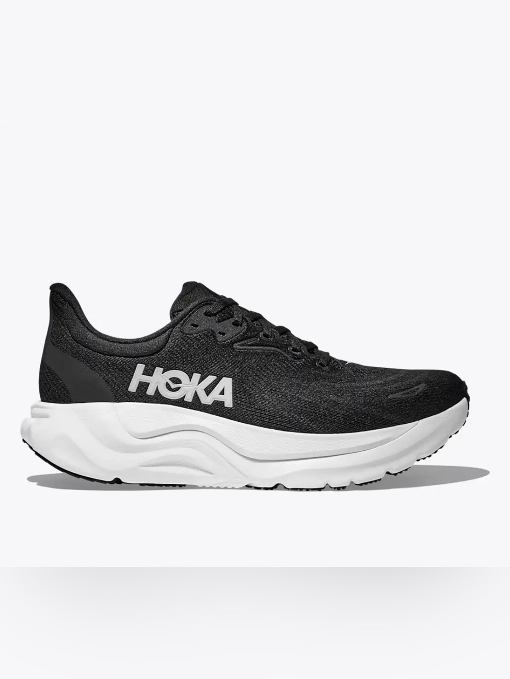 HOKA ARAHI 7 Running Shoes in Black/White Size 6.5